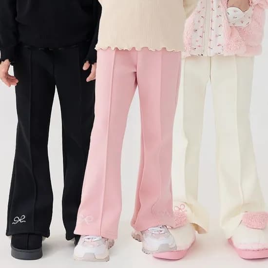 베베쥬 윈터리본부츠컷팬츠