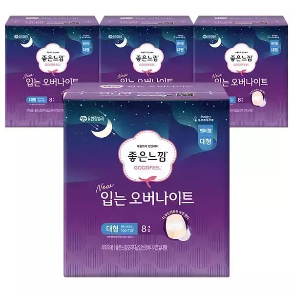 좋은느낌 입는 오버나이트 대형 32매