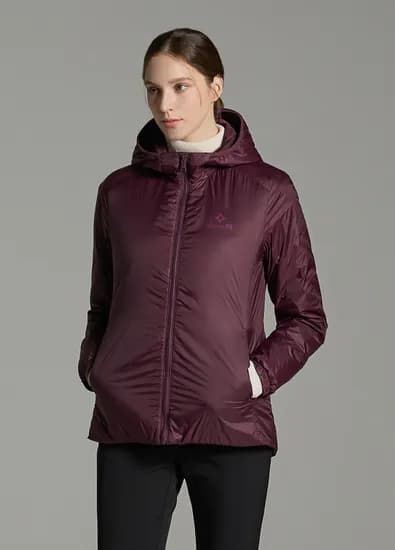 네파 이젠벅 여성 덕다운 방수 경량자켓 버건디