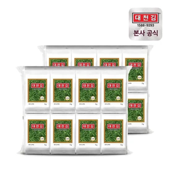 대천김 도시락김 5g 16봉+16봉