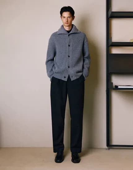 캐시터치 기모 와이드핏 밴딩 팬츠