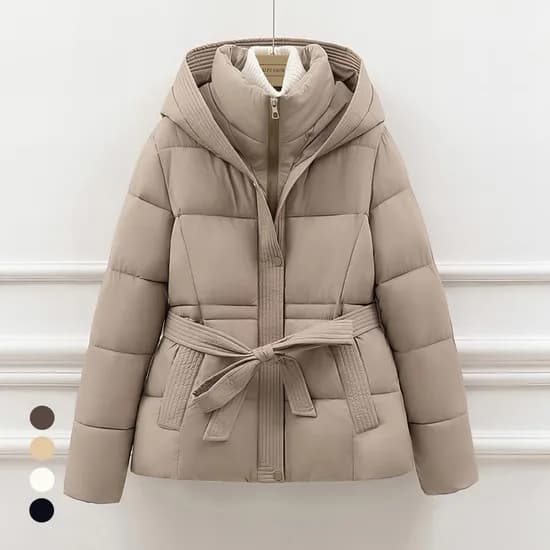 클라셰 벨티드볼륨후드패딩 벨트세트