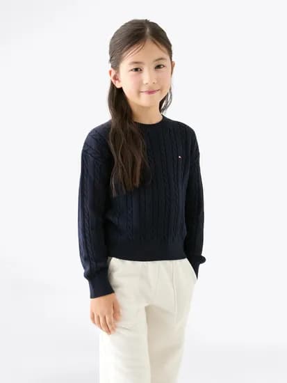 타미키즈 케이블 스웨터