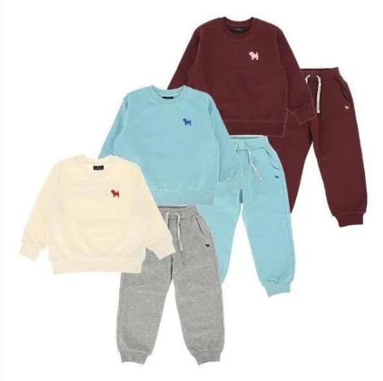 블루독 에센셜 맨투맨 기본 시보리 팬츠 2장