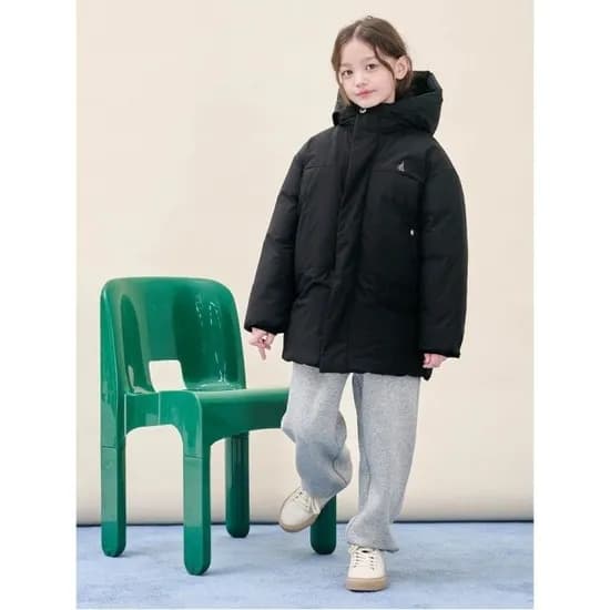 빈폴 심플 덕다운 하프패딩