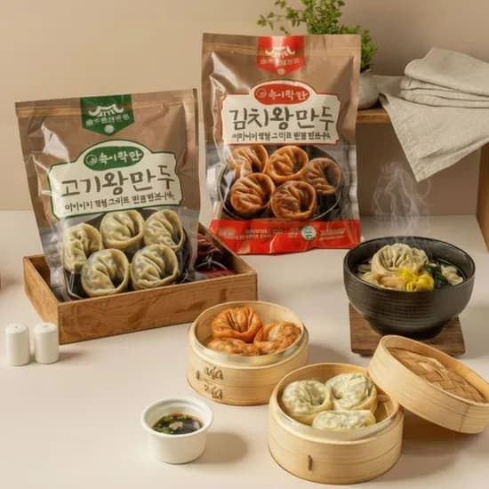전주한옥 고기 김치 왕만두 1.05kg+1.05kg