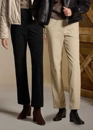 버커루 여성 코듀로이 골덴 팬츠 2종세트