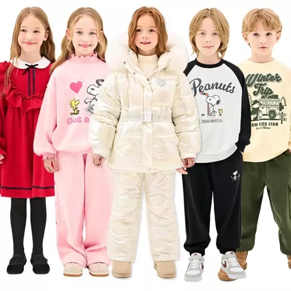 젤리스푼 키즈컬러블럭 뽀글이양털점퍼