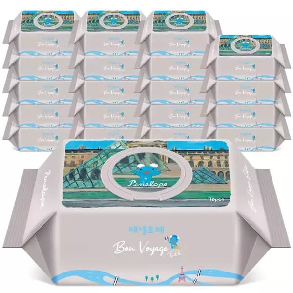 페넬로페 본보야지 아기물티슈 70gsm 70매 20팩
