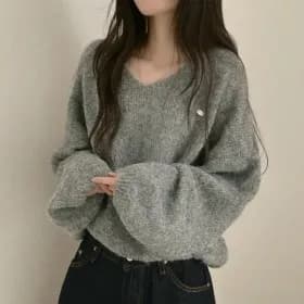 브이넥니트 팬던트브이니트 1+1