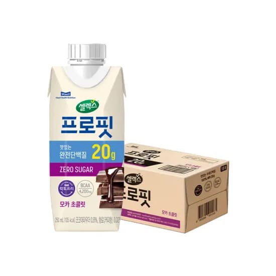 셀렉스 프로핏 완전단백질 드링크 4종 택1 250ml 18팩