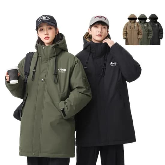 지프스피릿 롱패딩 점퍼