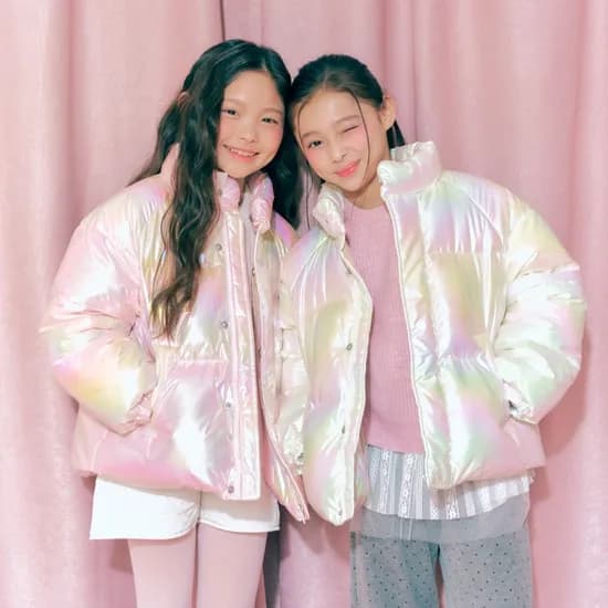 스파오 키즈 파스텔 푸퍼 하이브리드 다운 자켓