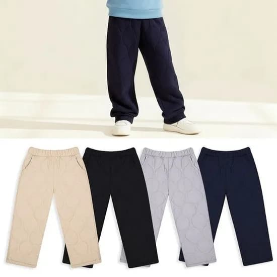 올리반 기모 퀼팅 조거 팬츠 4컬러