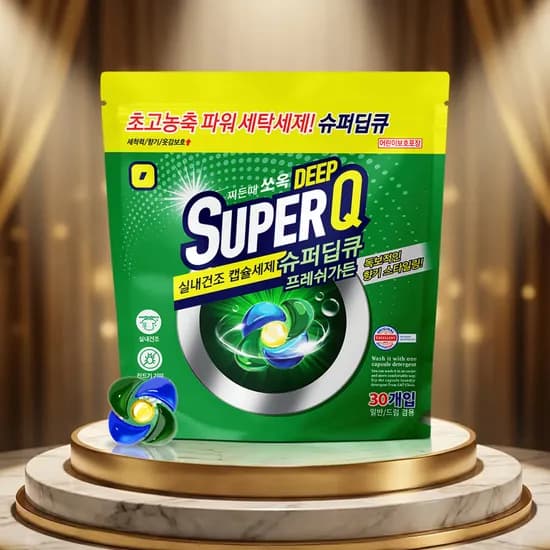 슈퍼딥큐 5챔보 프레쉬가든 캡슐세제 30개입