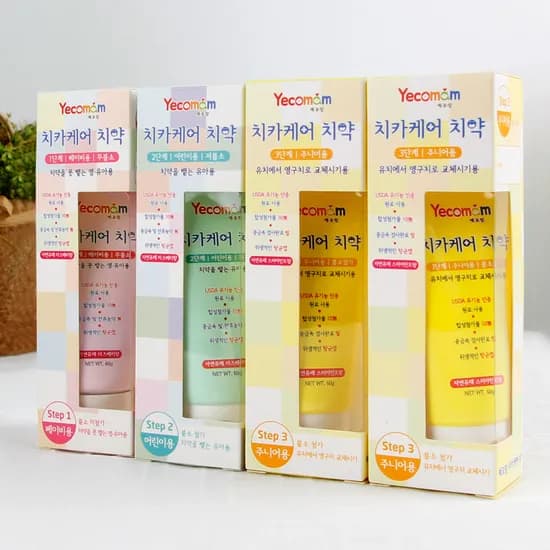 예꼬맘 어린이 치약 4개 혼합구성