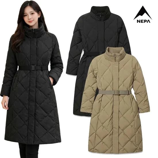 네파 겨울코트형 구스롱다운