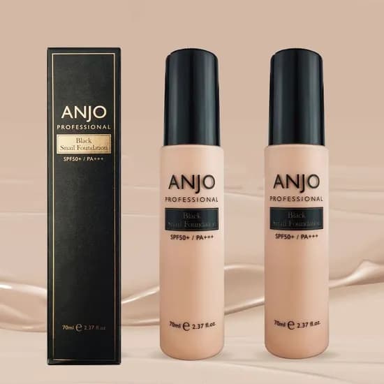 앙쥬 블랙 스네일 파운데이션 70ml 2개 세트