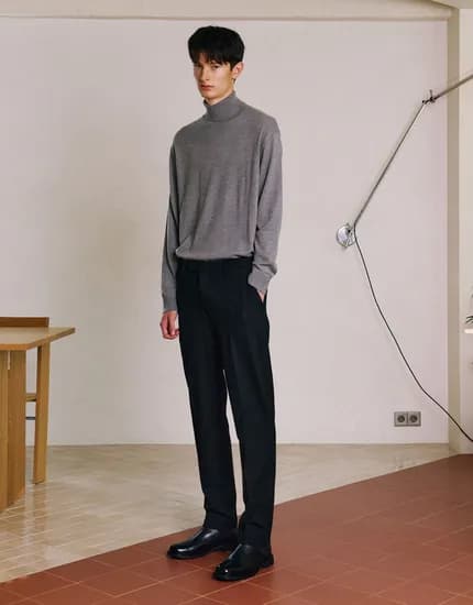 겨울 캐시터치 테이퍼드핏 슬랙스 남편출근용