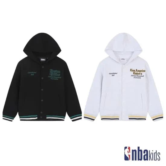 NBA키즈 후드 집업 바시티 점퍼