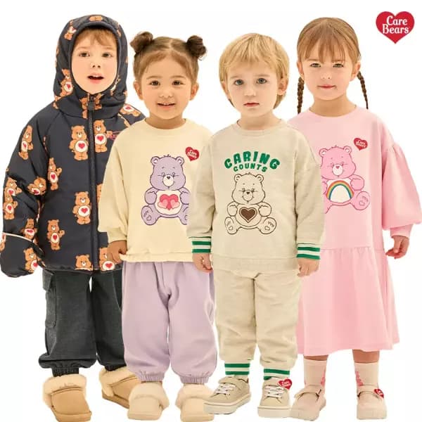 케어베어 하이넥 루즈핏 왕기모티셔츠