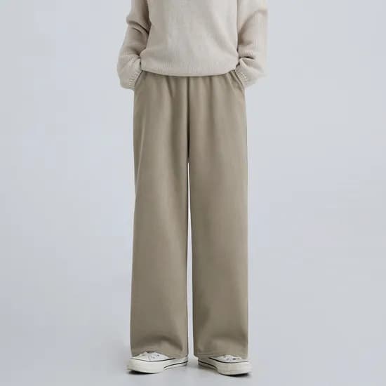 포레스트핏 감사제 겨울 기모 밴딩 와이드 팬츠 2장