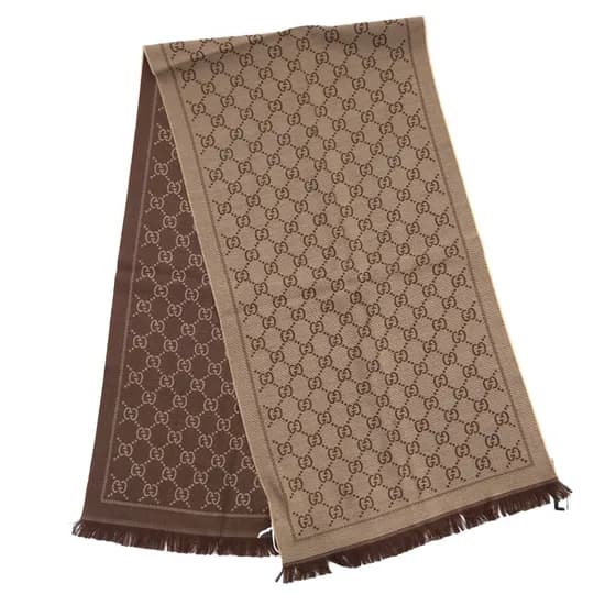 구찌 자카드 울 머플러