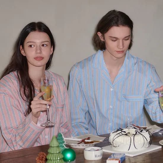 오프아워 스트라이프 수면 로브