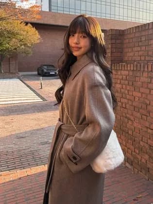 잇미샤 캐시미어 발마칸 핸드메이드 코트 223,440