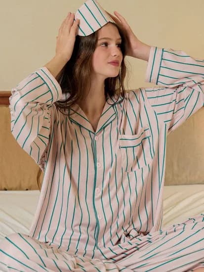 요거트피치 피치기모 잠옷 긴팔 상하의세트