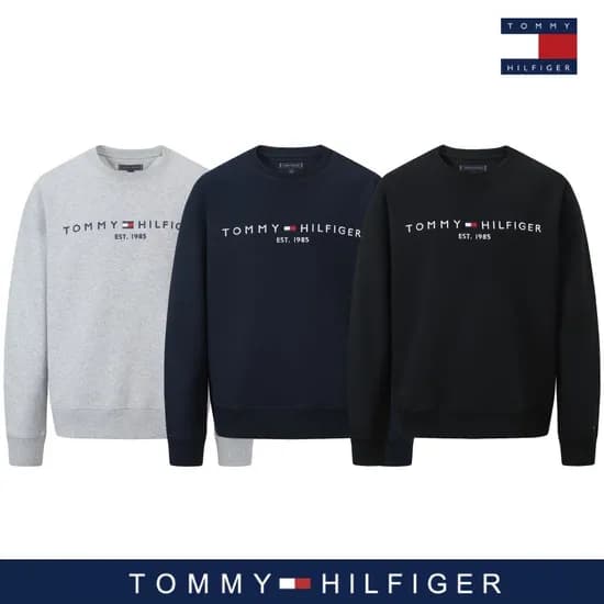 타미힐피거 자수로고 맨투맨