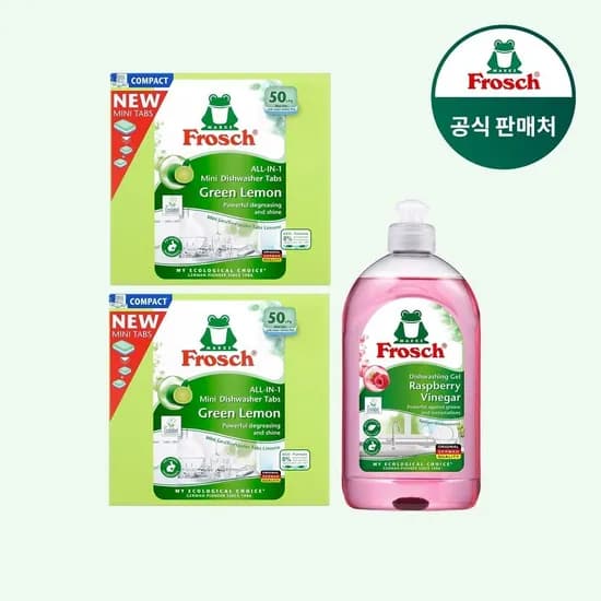 프로쉬 식세기세제 미니 50개입 2개 주방세제 500ml 펌프