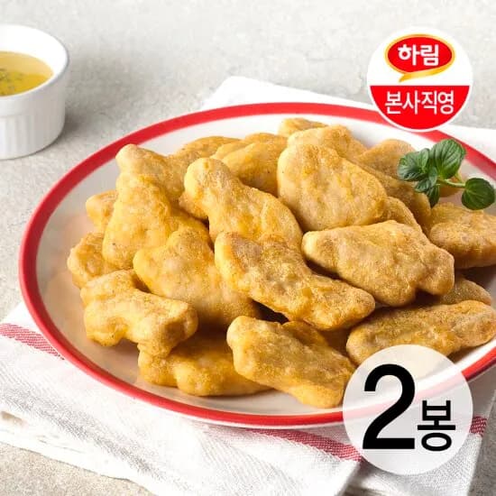 하림굿초이스 치킨너겟 1kg 2봉