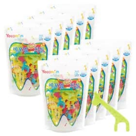 캐릭터 일회용 치실 지퍼백 80P 10팩