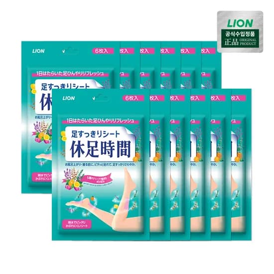 휴족시간 쿨링시트 6매입 12개