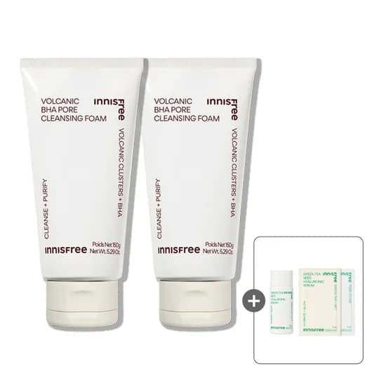 이니스프리 화산송이 바라 모공 클렌징 폼 150g 2개