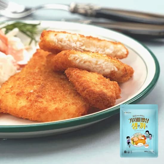 가시제거연구소 통 순살 가자미 밥상 생선까스 550g 2개