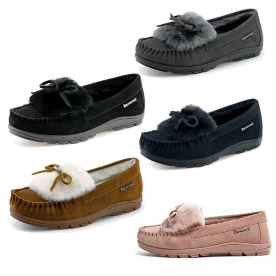 베어파우 양털모카신 겨울 로퍼