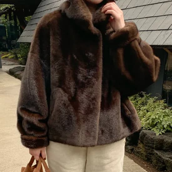 몽드 밍크퍼 자켓