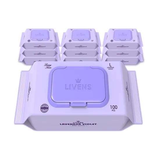 라벤더 바이올렛 순수 물티슈 100매 20팩