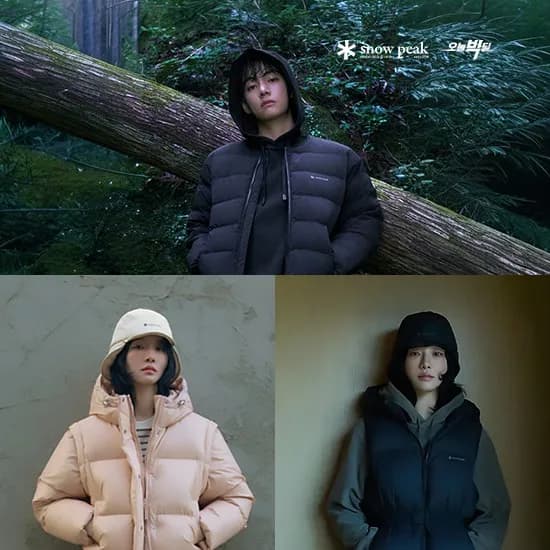 스노우피크 우먼스 후드 구스다운 패딩