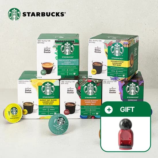 돌체구스토 스타벅스 캡슐커피 8박스 미니미 커피머신
