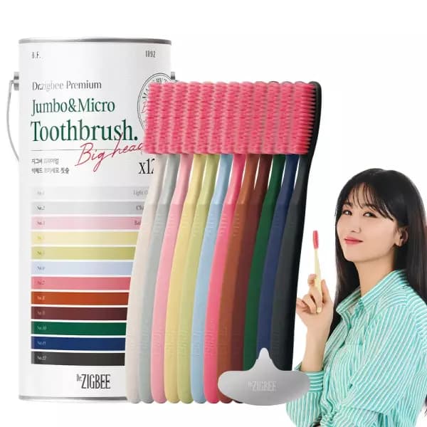 지그비 빅헤드 칫솔 12개입