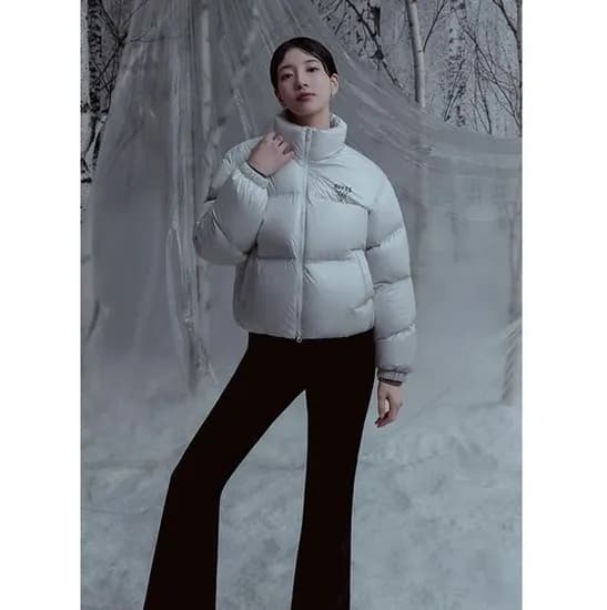 게스 진 남녀공용 베이직 푸퍼