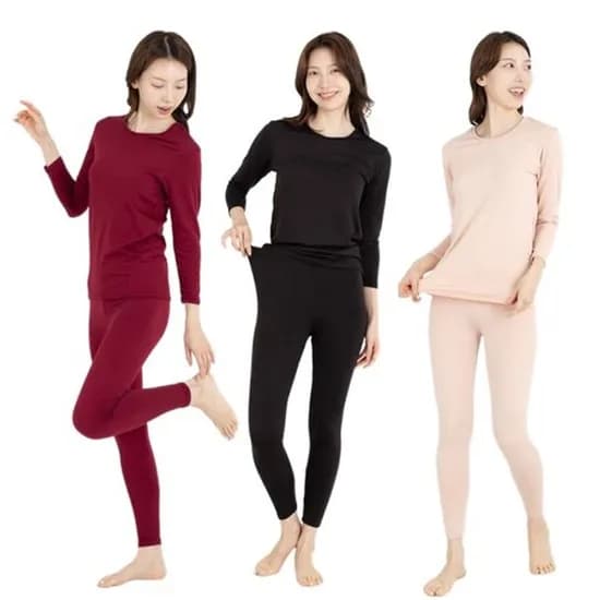 시크나인 여성 발열 기모내의 세트