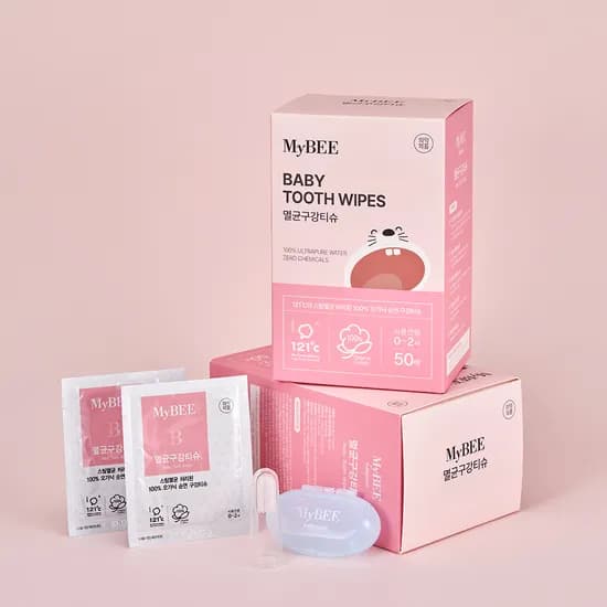 마이비 신생아 구강관리 멸균구강티슈 50매 2박스