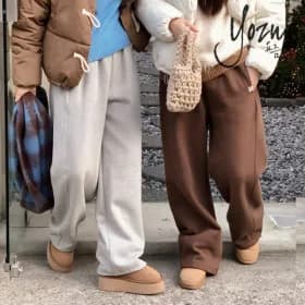 요즘에 투게더 워싱 세미와이드데님 기모