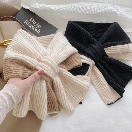 스웨터 투톤 머플러 2개 세트