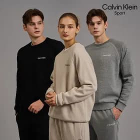 캘빈클라인 양기모 모크넥 여성 긴팔티