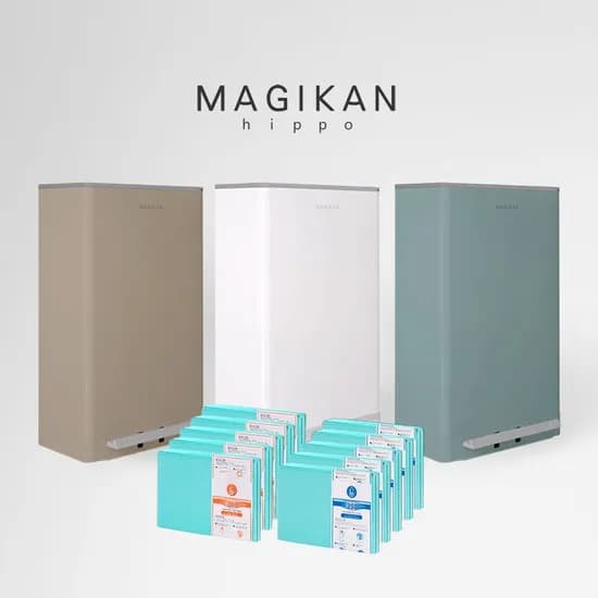 매직캔 히포 페달 휴지통 21L